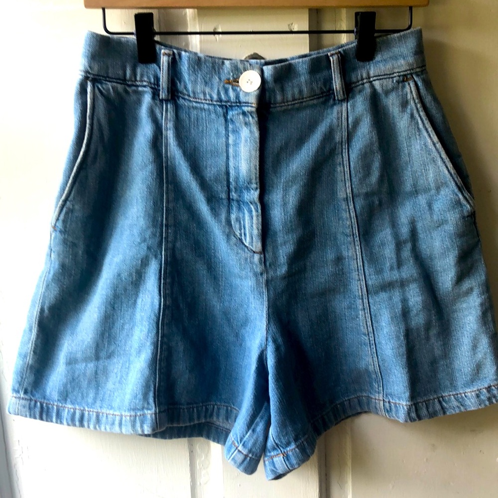 Zara Woman High Denim Shorts
